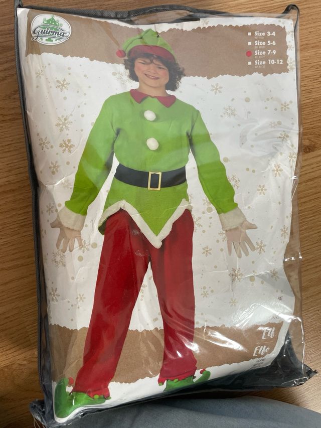 Disfraz Elfo Niño Guirca Talla 7-9