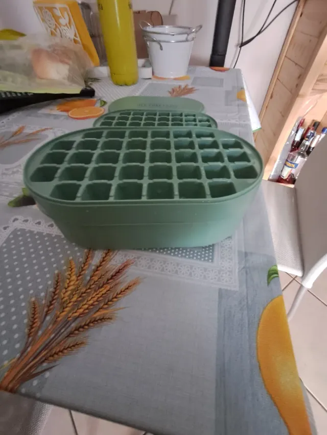Portaghiaccio verde in plastica