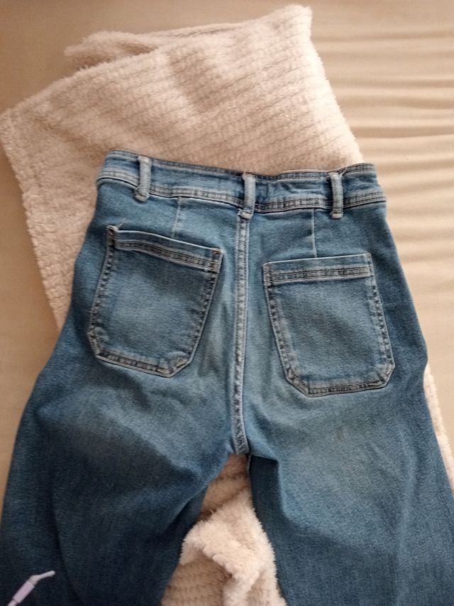 Pantalón tejano ancho niña Zara talla 11-12/152cm