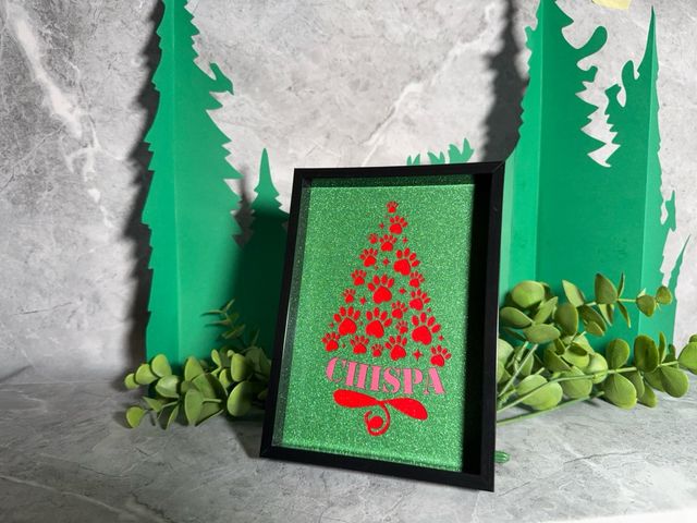 Marco Decorativo Navideño Huellas