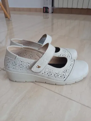 Zapatos blancos mujer