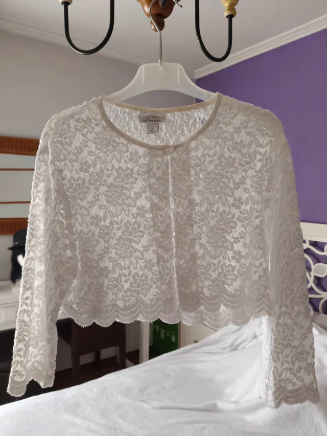 Capretta in pizzo bianco taglia S