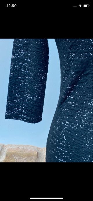 Vestido HEMA negro con blanco