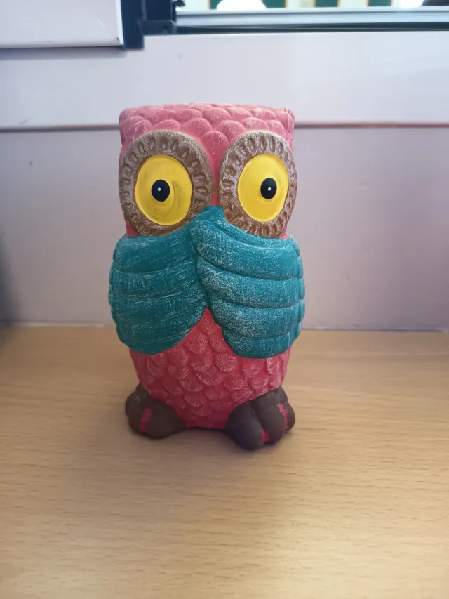 Hucha Búho Cerámica