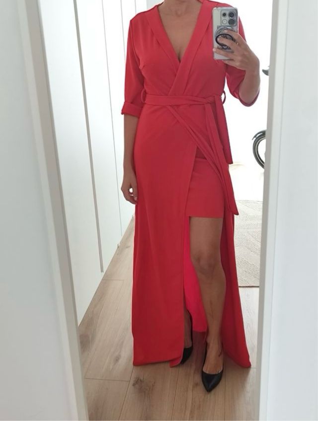 Vestido largo rojo LadyFramboise sin estrenar