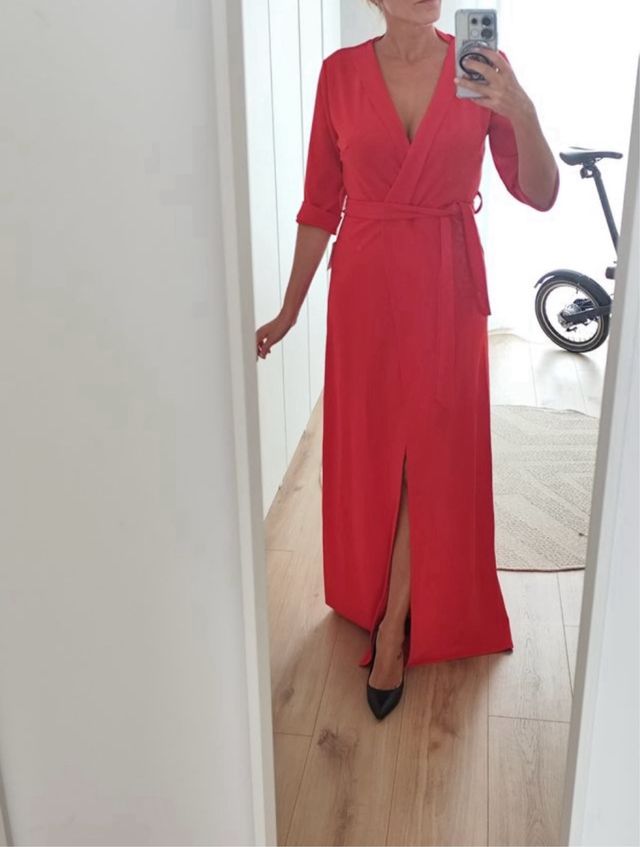 Vestido largo rojo LadyFramboise sin estrenar