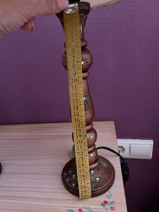 2 Lámparas de Mesa Vintage