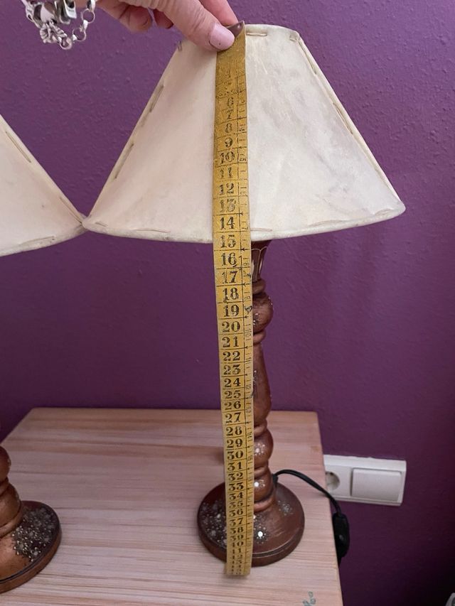 2 Lámparas de Mesa Vintage