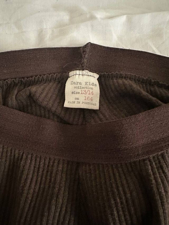 Pantalones Zara Marrones Canalé
