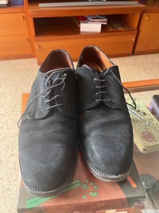 Zapatos de ante negros talla 41