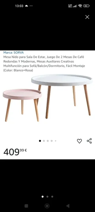 Tavolini rotondi (2) Nuovo costo più 400€