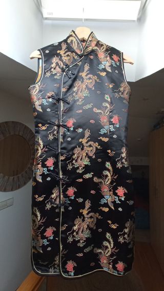 Vestido japonés estilo cheongsam / qipao M