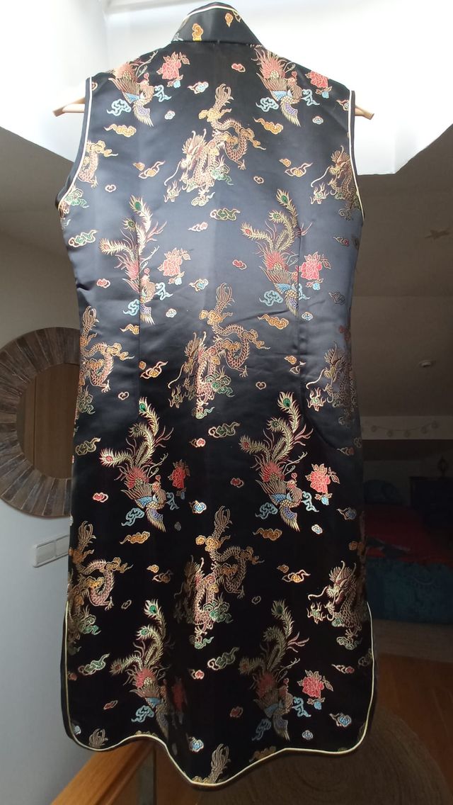 Vestido japonés estilo cheongsam / qipao M