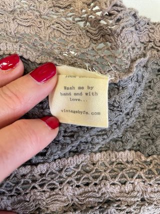 Fular original gris y marrón 1.80 x 16 aprox