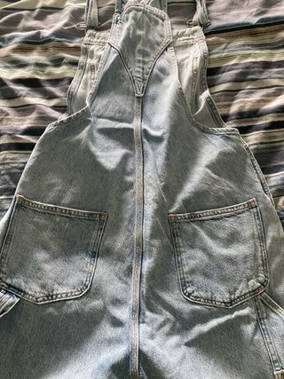 Peto vaquero mujer azul