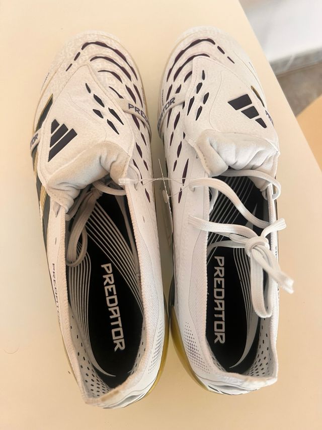 Botas de fútbol Adidas Predator Oro Blanco