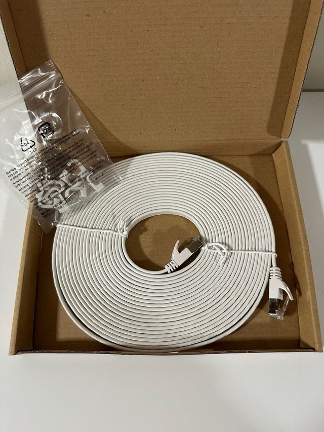 Cable Ethernet Cat 7 7m con Grapas