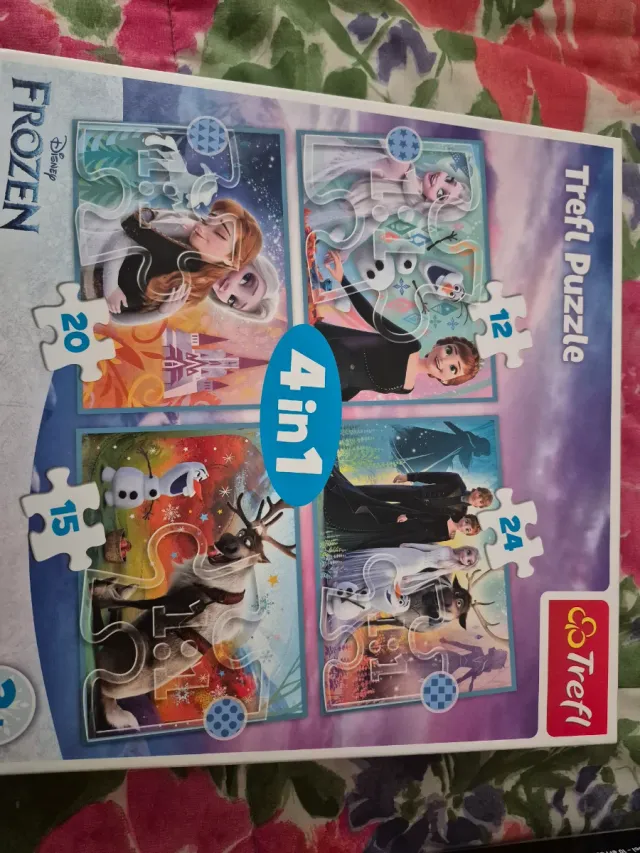 Puzzle 4 en 1 Frozen Trefl