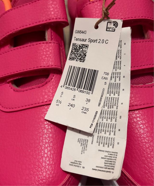 Scarpe Adidas Tensaur 2.0 C  Rosa Arancione