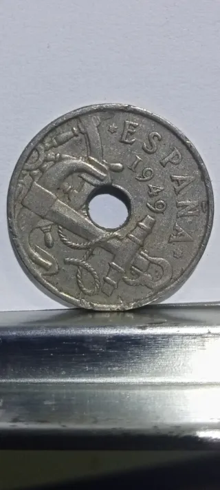 Moneda 50 céntimos España 1949