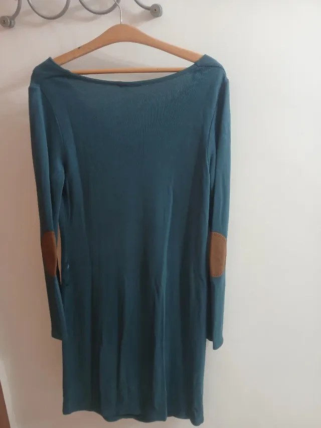 Vestido verde manga larga