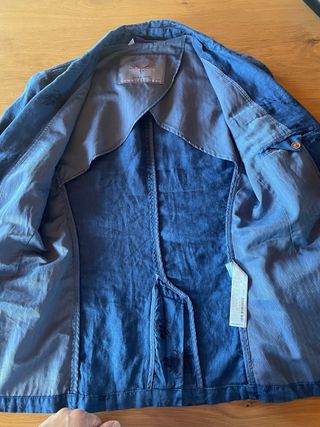 Giacca Zara Uomo Blu Fantasia