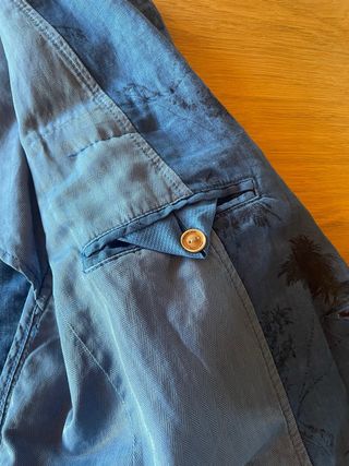 Giacca Zara Uomo Blu Fantasia