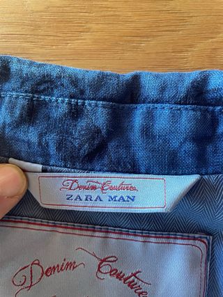 Giacca Zara Uomo Blu Fantasia