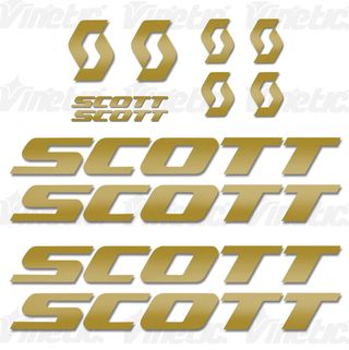 Adhesivo SCOTT - Dorado Mate (Vineticshop)