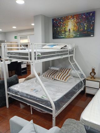 Litera Matrimonio Metal Blanca