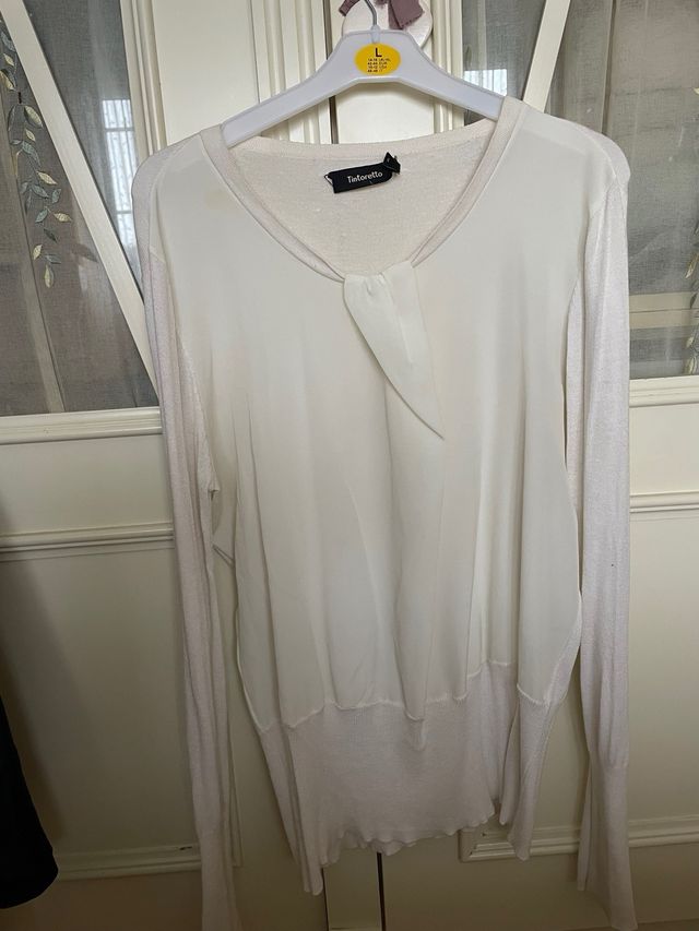 Blusa Tintoretto manga jersey Talla L