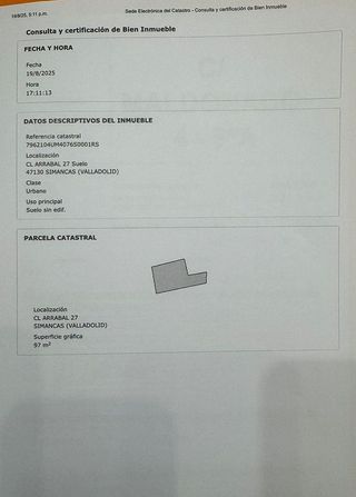 Terreno en venta en Simancas