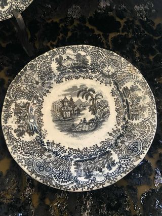 Platos La Cartuja Negro Vista (3 unidades)