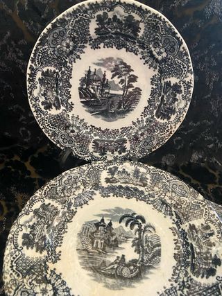 Platos La Cartuja Negro Vista (3 unidades)