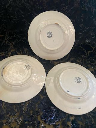 Platos La Cartuja Negro Vista (3 unidades)