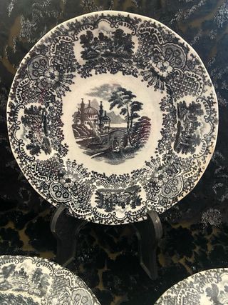 Platos La Cartuja Negro Vista (3 unidades)