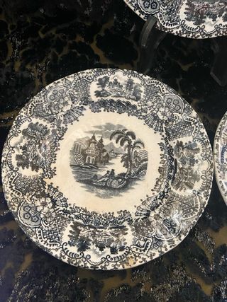 Platos La Cartuja Negro Vista (3 unidades)