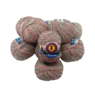 Lote 20 ovillos lana fantasía multicolor 3356