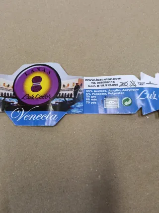 Lote 20 ovillos lana fantasía multicolor 3356