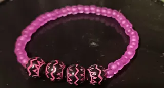 Pulseras artesanales elásticas