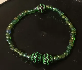 Pulseras artesanales elásticas