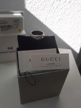Anillo Gucci Hombre Blind for Love Plata