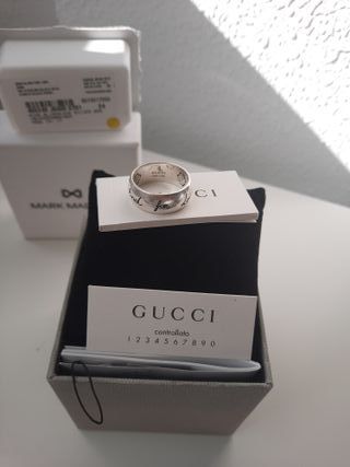 Anillo Gucci Hombre Blind for Love Plata
