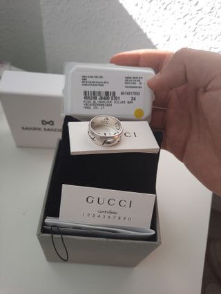 Anillo Gucci Hombre Blind for Love Plata