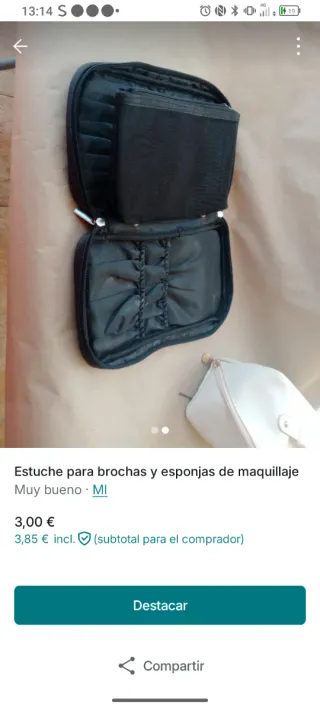 Neceser nuevo con etiquetas