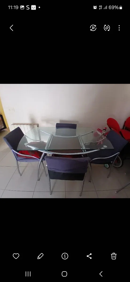 Juego de 4 sillas de comedor