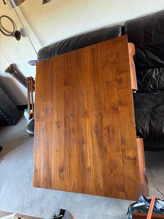 Mesa de madera maciza 110x80