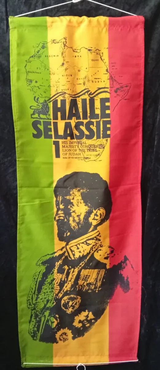 Haile Selassie Colgante Pared Rasta Tapiz Africa