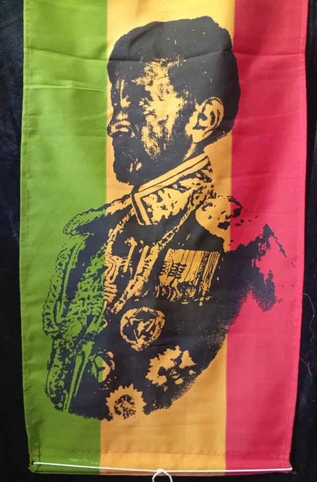 Haile Selassie Colgante Pared Rasta Tapiz Africa