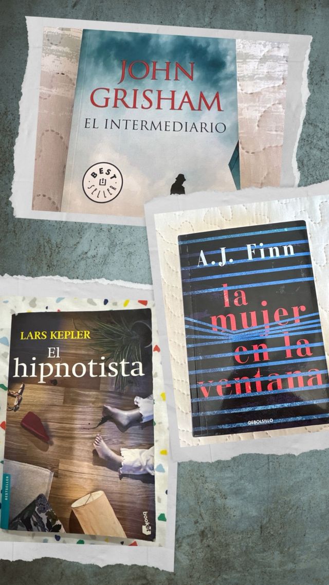 LOTE 3 LIBROS NOVELA NEGRA